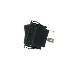 Rocker Switch, 20 A, 125 VAC, SPST, Rocker, On-Off, Snap-In, Plastic