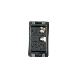 Rocker Switch, 20 A, 125 VAC, SPST, Rocker, On-Off, Snap-In, Plastic