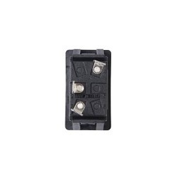 Rocker Switch, Red Illumination, 21 A, 14 VDC, SPDT, Rocker, On-On, Plastic