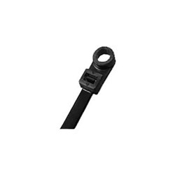 Cable Tie, 11 in Length, 170 in Width, Nylon, UV-Resistant Black