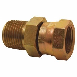 Dixon® 1404-2-4 Hydraulic Adapter, 1/8-27 x 1/4-18 Nominal, Male NPTF x Female NPSM, Steel, Domestic