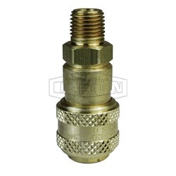 Dixon Valve & Coupling 2DM2-B Pneumatic Automatic Coupler, Coupler, 1/4 in Nominal, NPTF, Brass, Domestic