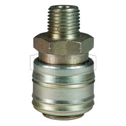 Dixon® 2MM2-PL Pneumatic Coupling, Pneumatic Coupling, 1/4 x 1/4-18 in Nominal, Plug x MNPT, Brass