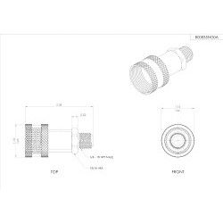 Dixon® 30-200 Quick Connect Coupler, 1/4 in MNPT End A, 1/4 in MNPT End B