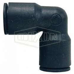 Dixon® Legris by Dixon® 31025600 Pneumatic Elbow, Union, 90 deg, 1/4 in Nominal, Push-In, Nylon