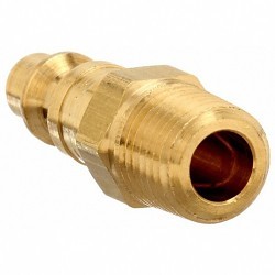 Dixon® D2M2-B Pipe Fitting, 1/4 x 1/4 in Nominal, Tube NPT x Tube MNPT, Brass, Zinc Plated