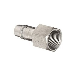 Dixon® DCP18S Pneumatic Nipple, 1/2 in Nominal, NPTF, 300 psi, 303 Stainless Steel, Domestic