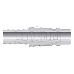 Dixon® DCP2142 Quick Connect Plug, Quick Connect Plug, 1/4 in Nominal, Plug x Hose Barb, Steel