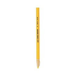 Dixon® by Ticonderoga® 00073 China Marker, Yellow Ink, 1/2 in Tip, Peel-Away Wrapper