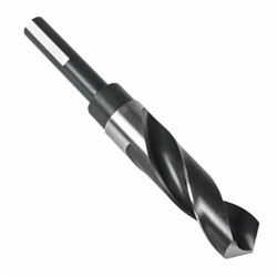 Dormer Precision Twist Drill 5999616 Reduced Shank Drill Bit, 1-9/32 in Drill Size, 1.2812 in Drill Size - Decimal Inch, 1/2 in Shank, High Speed Steel