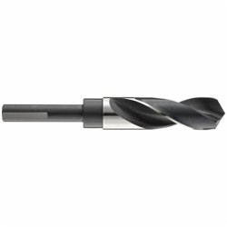 Dormer Precision Twist Drill 5999616 Reduced Shank Drill Bit, 1-9/32 in Drill Size, 1.2812 in Drill Size - Decimal Inch, 1/2 in Shank, High Speed Steel