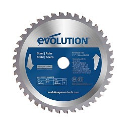 Evolution® 4BLADEST Circular Saw Blade, 7-1/4 in Dia, 5/8 in Arbor, Tungsten Carbide Tipped, Mild Steel And Ferrous Metal Blade, 40 Teeth