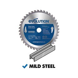 Evolution® 4BLADEST Circular Saw Blade, 7-1/4 in Dia, 5/8 in Arbor, Tungsten Carbide Tipped, Mild Steel And Ferrous Metal Blade, 40 Teeth