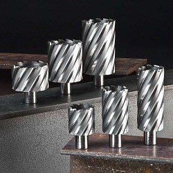 EVOLUTION® CC21/32L Annular Cutter, 21/32 in Cutter Dia, 2 in Cutting Depth, High Speed Steel, Weldon Shank