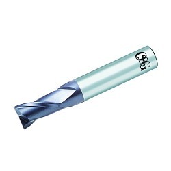 EXOCARB® 70205716 Center Cutting High Performance Single End Stub Length Square End Mill, 1/8 in Dia Cutter, 1/2 in Length of Cut, 2 Flutes, 1/8 in Dia Shank, 1-3/4 in OAL, Diamond Coated