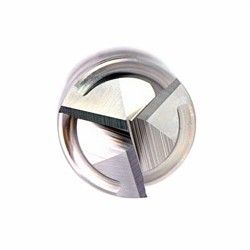 EXOCARB®-Aero 20100700 BLIZZARD® 2010 Ball End Center Cutting Regular Length End Mill, 1/2 in Dia Cutter, 1-1/4 in Length of Cut, 2 Flutes, 1/2 in Dia Shank, 3 in OAL, Bright