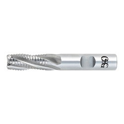 EXOCARB®-Aero CC-RFE 4716900 470 Center Cutting Long Length Single End Roughing End Mill, 1 in Dia Cutter, 4 in Length of Cut, 6 Flutes, 1 in Dia Shank, 6-1/2 in OAL, Bright