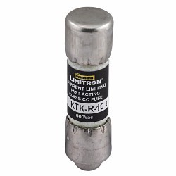 Eaton Bussmann KTK-R-10 Time Delay Fuse, 10 A Amp, 600 V, 200 kA Interrupt, Class: CC