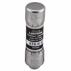 Eaton Bussmann KTK-R-10 Time Delay Fuse, 10 A Amp, 600 V, 200 kA Interrupt, Class: CC