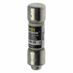 Eaton Bussmann KTK-R-15 Time Delay Fuse, 15 A Amp, 600 V, 200 kA Interrupt, Class: CC