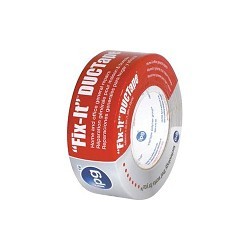 Electro Tape 204202-1024 Duct Tape, 60 yd Length, 2 in Width, 9 mil Thickness, Natural Rubber Adhesive, Polyethylene Coated Cloth Backing, Silver