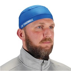 Ergodyne® Chill-Its® 6632 Cooling Skull Cap, Blue, MICROFIBER, POLYESTER, SPANDEX, SLIDE ON Closure