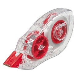 Essendant UNV75602 Correction Tape, 315 in Length, 0.2 in Width, Transparent/Red