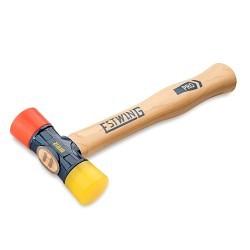 Estwing® DFH12 Mallet Hammer, 12-1/2 in Overall Length, 12 oz Head, Rubber Head, Wood Handle