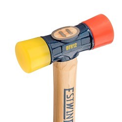 Estwing® DFH12 Mallet Hammer, 12-1/2 in Overall Length, 12 oz Head, Rubber Head, Wood Handle