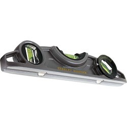 FATMAX® FMHT43610 Xtreme Torpedo Level, 9 in Length, 3 Vials, Die Cast Aluminum, Vial Positions: (1) Level, (2) Plumb, 0.0005 in Accuracy