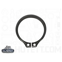 G.L.HUYETT™ DSH-012-SS Snap Retaining Ring, External, Metric, M12 Shaft Dia, Stainless Steel, Plain