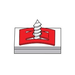 G.L.HUYETT™ EFSN-C07000-1420-4/B Flat Speed Nut, Imperial, 1/4 in-20 Diameter - Thread Size, Spring Steel, Black Phosphate & Oil