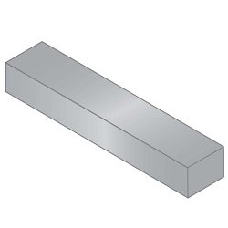 G.L.HUYETT™ Heritage™ 7002500312-12 Key Stock, 12 in Length, 1/4 in Width, 5/16 in Height, Stainless Steel
