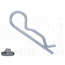 G.L.HUYETT™ Heritage™ BP-201 Hitch Pin, 0.148 in Dia, 3 in Overall Length, Steel, Zinc Plated