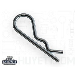 G.L.HUYETT™ Heritage™ BP-203 Hitch Pin, 0.093 in Dia, 1-5/8 in Overall Length, Steel, Zinc Plated