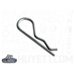 G.L.HUYETT™ Heritage™ BP-210 Hitch Pin, 0.148 in Dia, 2-15/16 in Overall Length, Steel, Zinc Plated