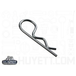 G.L.HUYETT™ Heritage™ BP-2102 Hitch Pin, 0.042 in Dia, 15/16 in Overall Length, Steel, Zinc Plated