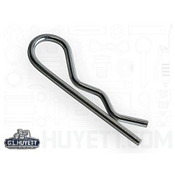 G.L.HUYETT™ Heritage™ BP-211 Hitch Pin, 0.125 in Dia, 2-9/16 in Overall Length, Steel, Yellow Zinc Plated
