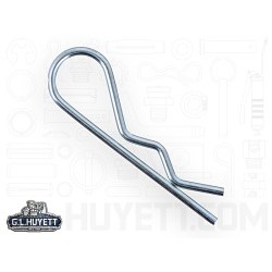 G.L.HUYETT™ Heritage™ BP-214 Hitch Pin, 0.093 in Dia, 2-1/2 in Overall Length, Steel, Zinc Plated