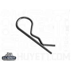 G.L.HUYETT™ Heritage™ BP-223 Hitch Pin, 0.042 in Dia, 1 in Overall Length, Steel, Zinc Plated