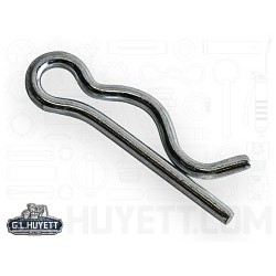 G.L.HUYETT™ Heritage™ BP-225 Hitch Pin, 0.072 in Dia, 1-3/32 in Overall Length, Steel, Zinc Plated