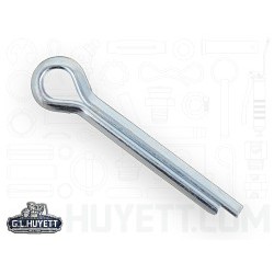G.L.HUYETT™ Heritage™ CP-500-3000 Cotter Pin, 1/2 in Dia, Carbon Steel, Zinc Plated, 3 in Effective Length