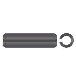 G.L.HUYETT™ Heritage™ SPP-125-1750 Roll Pin, 1/8 in Dia, 1-3/4 in Overall Length, High Carbon Steel, Plain
