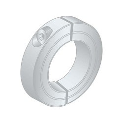 G.L.HUYETT™ SC2-1437-AL Set Shaft Collar, 1-7/16 in Inside Dia, 2-1/4 in Outside Dia, 9/16 in Width, Aluminum, Plain