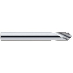 GARR 91100 1600 General Purpose NC Spotting Drill, 1/8 in Dia, 2 in OAL, Submicron Grain Solid Carbide, Uncoated