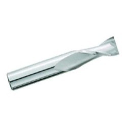 GARR 01640 860M Center Cutting Stub Length Square End Mill, 10 mm Dia Cutter, 16 mm Length of Cut, 2 Flutes, 10 mm Dia Shank, 50 mm OAL, Uncoated