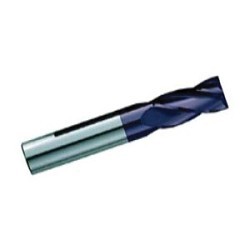 GARR 02157 170MA Center Cutting Single End Square End Stub Length End Mill, 3/4 in Dia Cutter, 1 in Length of Cut, 4 Flutes, 3/4 in Dia Shank, 3 in OAL, TiALN Coated