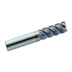 GARR 52404 255MC Center Cutting High Performance End Mill, 3/8 in Dia Cutter, 1/2 in Length of Cut, 5 Flutes, 3/8 in Dia Shank, 2 in OAL, TiCN Coated
