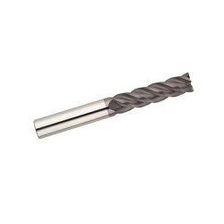 GARR 61374 VRX VS Center Cutting High Performance Square End Mill, 1/2 in Dia Cutter, 1-1/2 in Length of Cut, 4 Flutes, 1/2 in Dia Shank, 4 in OAL, AlTiN Coated