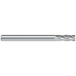 GARR 42350 630M Center Cutting Extra Length Square End Standard Length End Mill, 1 in Dia Cutter, 3 in Length of Cut, 4 Flutes, 1 in Dia Shank, 6 in OAL, Uncoated